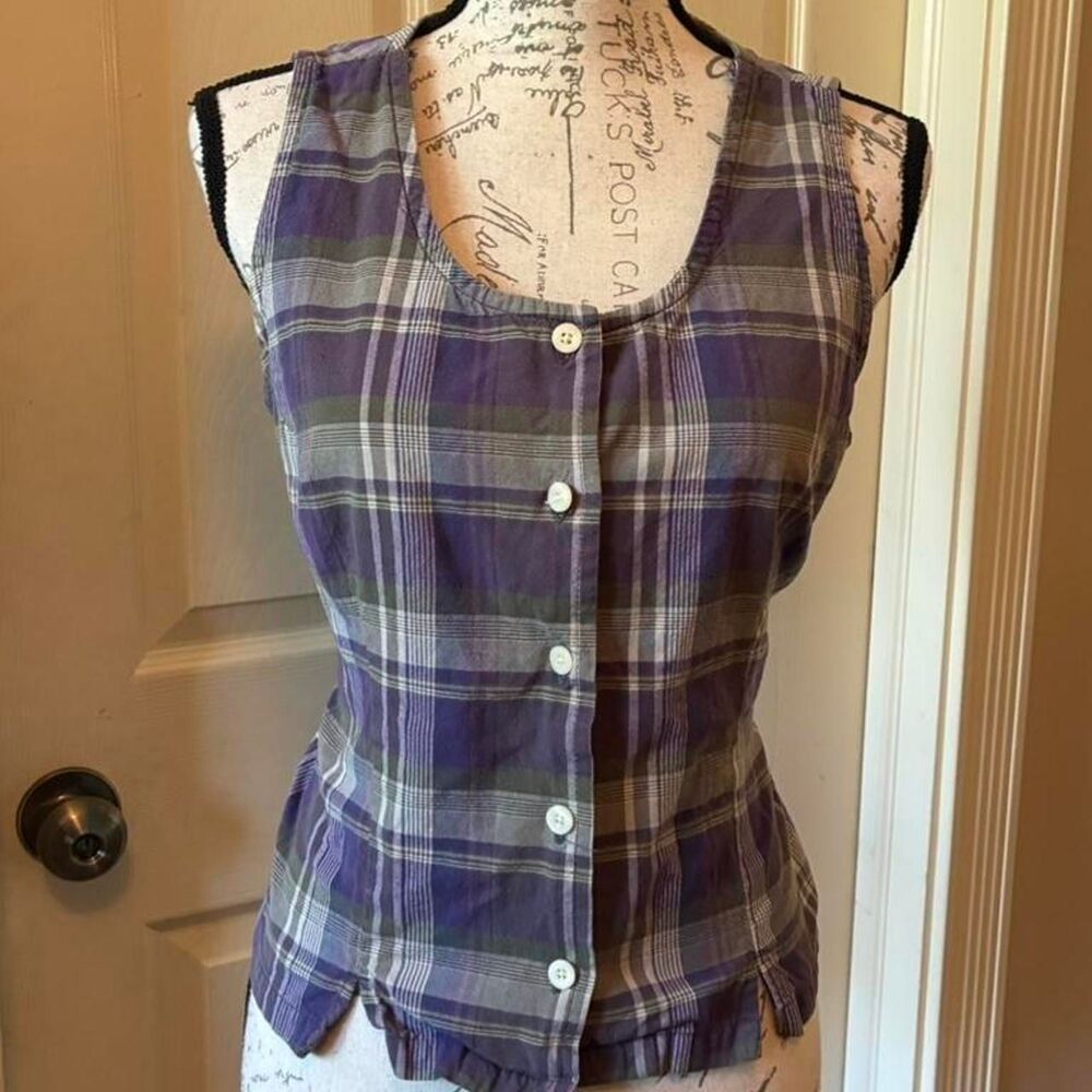 Erika-co Women's Purple and Green Top